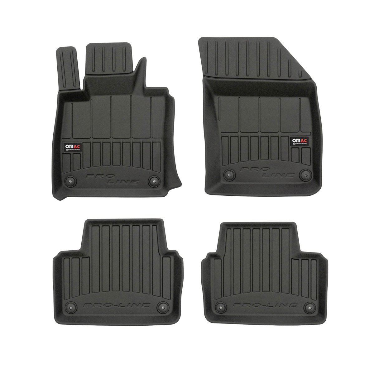 Volvo V60 II Floor Mat - Omac - Premium TPE - Black - '18-'24 Volvo V60 II Floor Mat - Omac - Premium TPE - Black - '18-'24